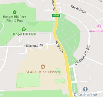 map for St Augustine's Priory