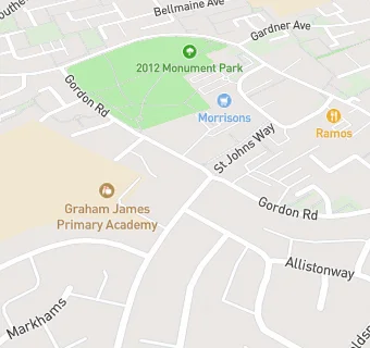 map for Graham James Primary Academy