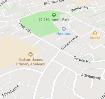 map for Graham James Primary Academy