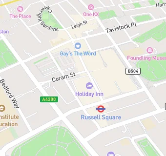 map for Holiday Inn London - Bloomsbury