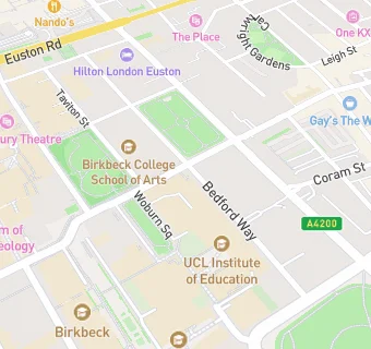 map for Institute of Education Students Bar