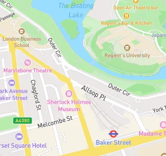 map for Baker Street Food Station