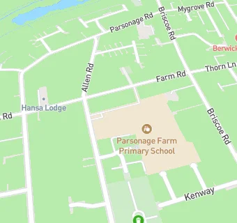 map for Parsonage Farm Primary School