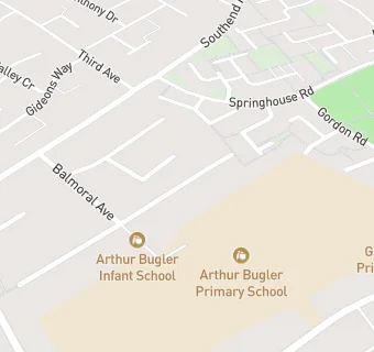 map for Arthur Bugler Junior School