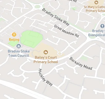 map for Bailey's Court Primary School