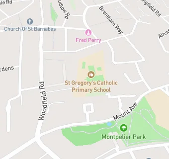 map for St Gregory's Catholic Primary School