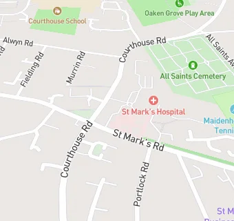 map for Courtyard Cafe At St Marks Hospital