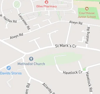 map for Methodist Church