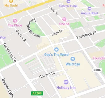 map for Bloomsbury Halal Food Store