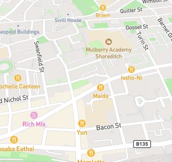 map for Pret A Manger