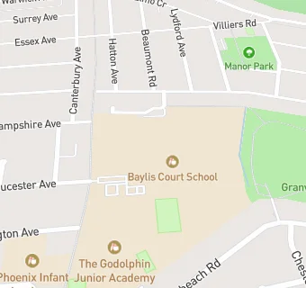 map for Chartwells at Baylis Court School