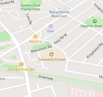 map for Tunmarsh School and Centre