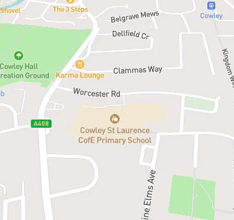 map for St Laurence CofE Junior School