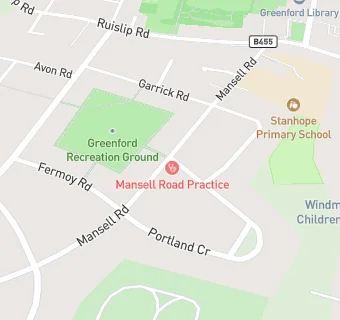 map for The Mansell Road Practice