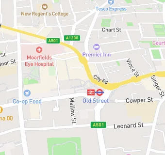 map for Shoreditch Grind