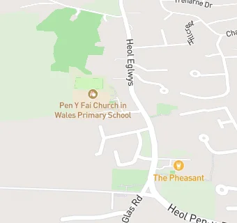 map for Penyfai C.I.W. Primary