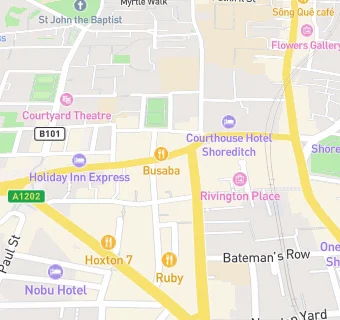 map for Be at One Shoreditch