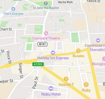 map for Holiday Inn Express London City