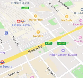 map for Euston Tap