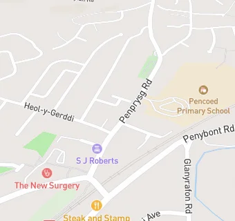 map for Pencoed Junior School