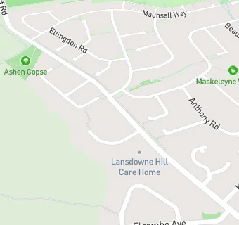 map for Lansdowne Hill Care Home