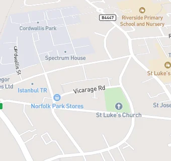 map for Norfolk Park Stores