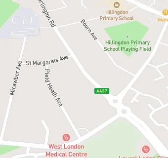 map for West London Medical Centre