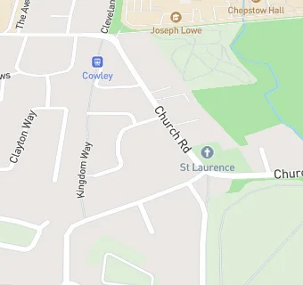 map for Church Road Surgery