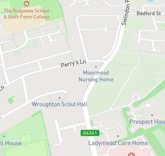 map for Moormead Nursing Home