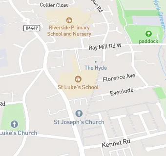 map for St Luke's CofE Primary School