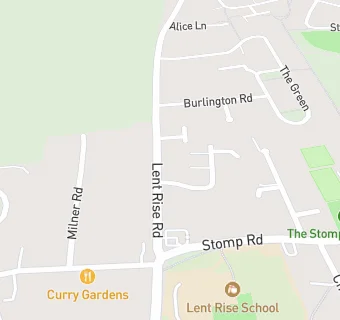 map for Lent Rise Service Station