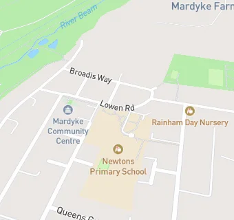 map for HES @ Newtons Primary School