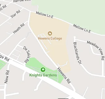 map for Hewens Primary School