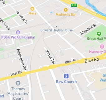 map for Bow Dental Surgery