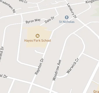 map for Hayes Park School