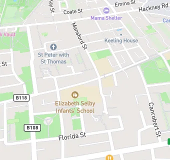 map for Elizabeth Selby Nursery/Infants Kitchen