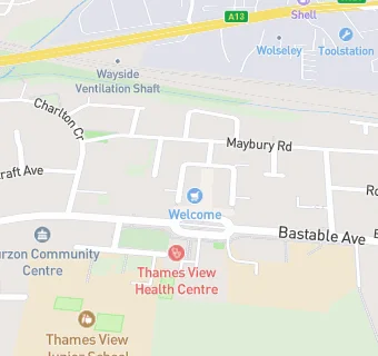 map for Thames View Sub Post Office