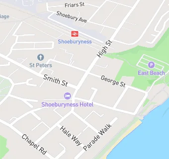 map for Shoebury Pharmacy