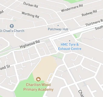 map for Charlton Wood Primary Academy