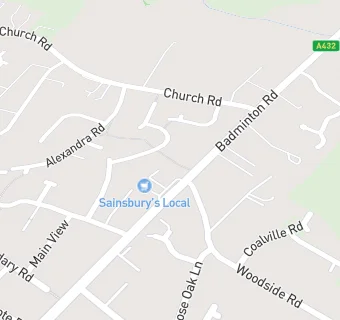 map for Sainsbury's