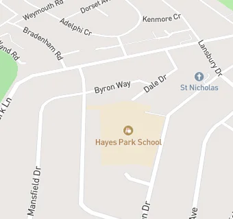 map for Hayes Park Junior School