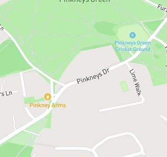 map for Pinkneys Green Cricket Club