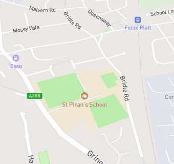 map for St Piran's School