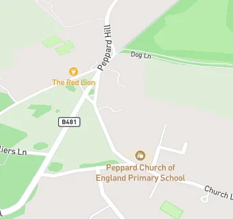 map for Peppard Church of England Primary School