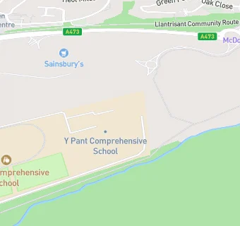 map for Y Pant Comprehensive School