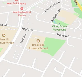 map for Brookside Primary School