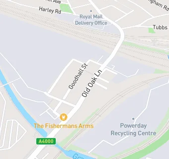 map for The Fishermans Arms
