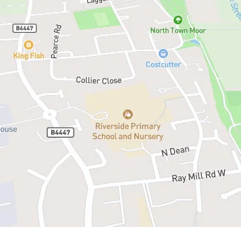 map for Riverside Primary School and Nursery