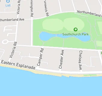 map for Southchurch Park Cafe