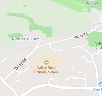 map for Henley Valley Road Nursery School